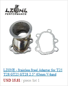 LZONE-нержавеющая сталь 304 T3 T3/T4 турбо коллектор Впускной фланец JR4808-SS