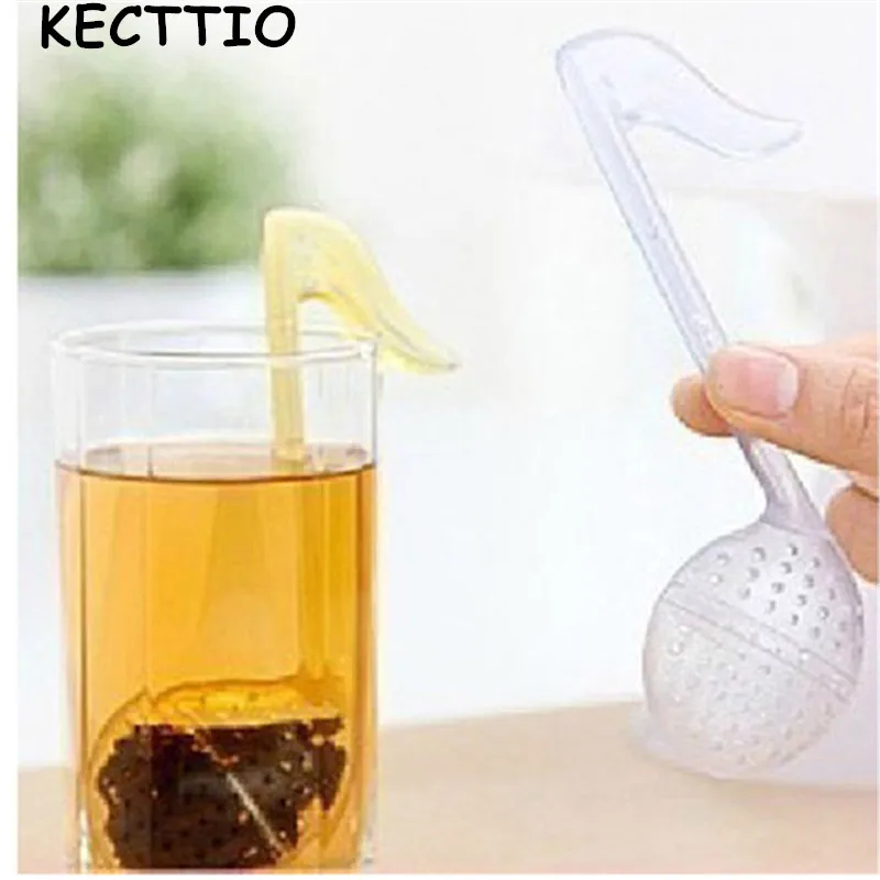 Modern Design Plastic Tea Herb Filter Infuser Strainer Teabag Jumping