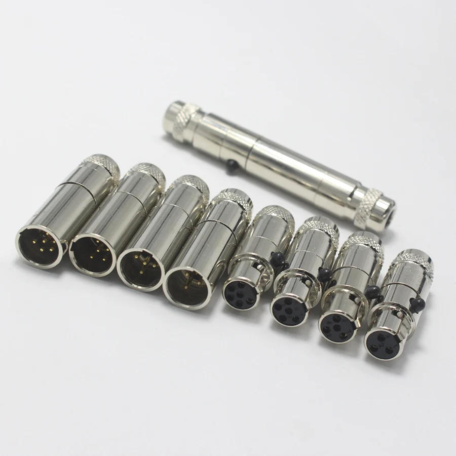 1 комплект мини XLR 3 4 5 6 pin гнездовой разъем/штекер маленький XLR аудиоразъем для микрофона DIY микрофон для кабеля и PCB паянная плата