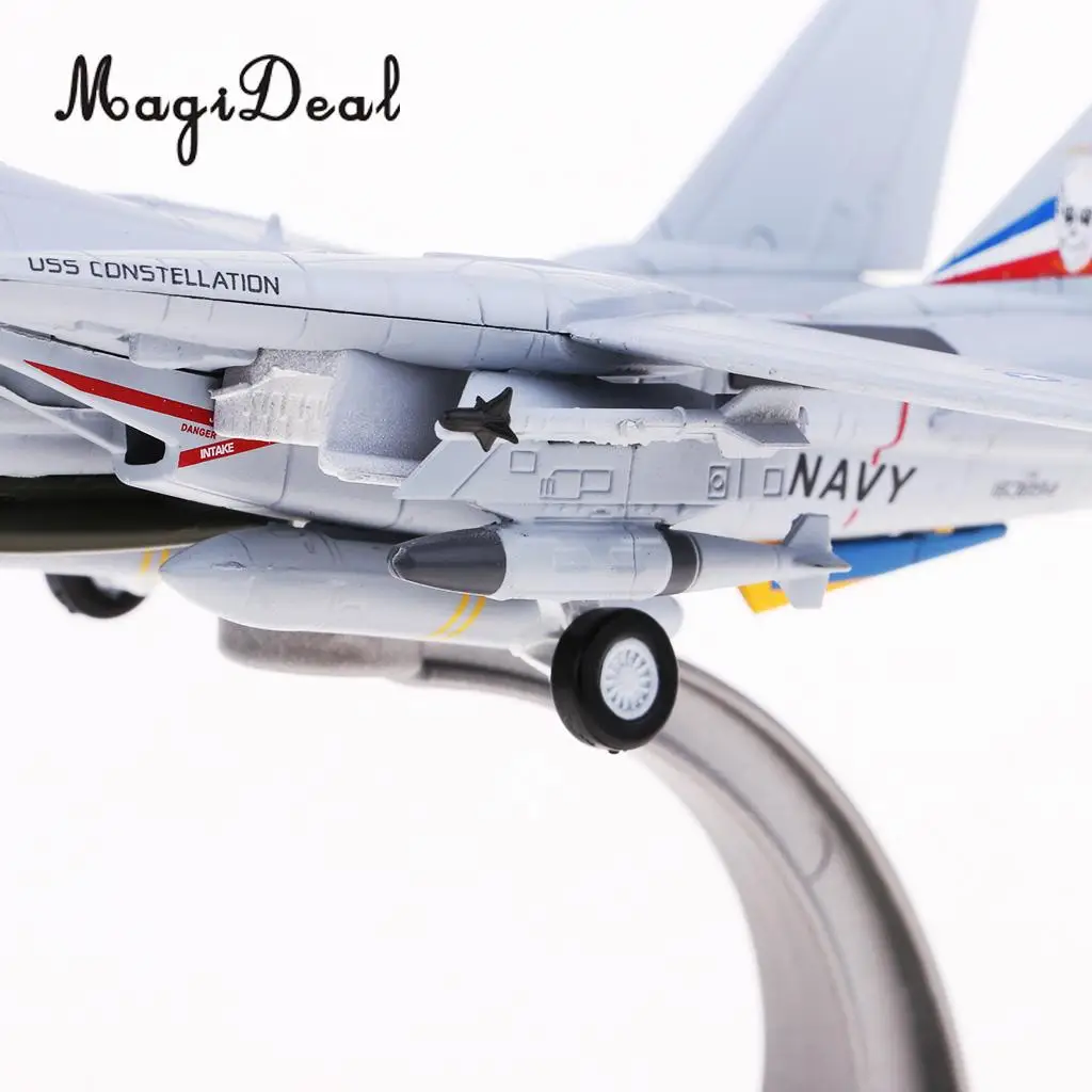 1/100 Alloy F-14 Tomcat Fighter American Military Plane Aeroplane Collection with Display Stand