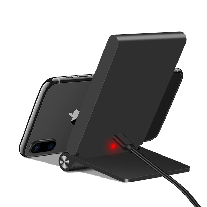 BBSW 3 Coils Qi Wireless Fast Charger Folding Charging Stand Pad For SAMSUNG S8 S8 Plus S7 Edge S6 Edge+Note 5 8 For iPhone X 8 (2)