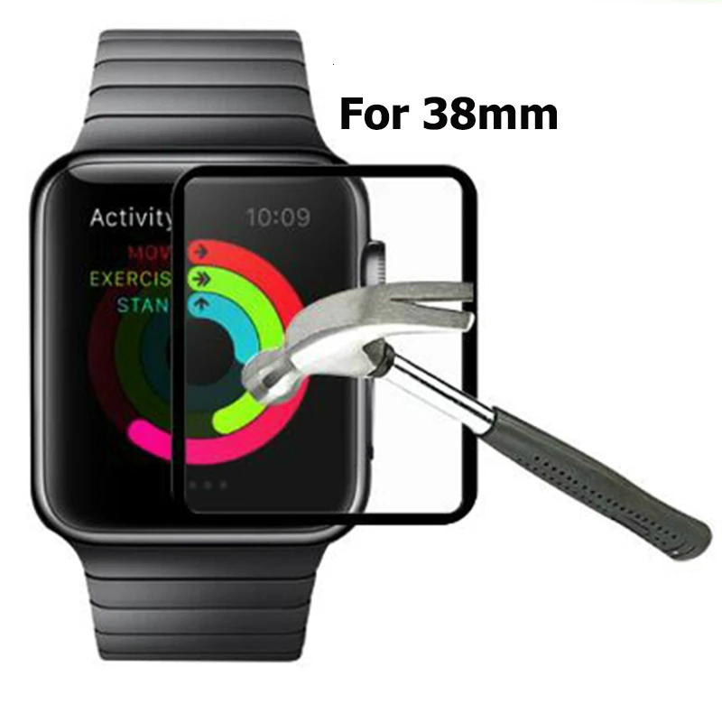 JGKK 2.5D Премиум Закаленное стекло пленка для IWatch Apple Watch 38 мм серия 3 2 1 защитный