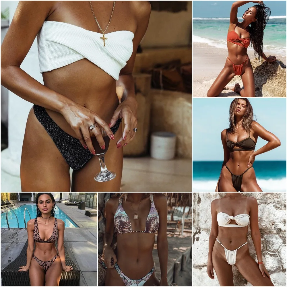 Swimsuit Summer 2018 Sexy Pure Color Women Bikini Set Bandage Swimsuit Brazilian Bikini Swimwear Bikini Women Swimsuit Summer 2018 Sexy Pure Color Women Bikini Set Bandage Swimsuit Brazilian Bikini Swimwear Bikini Women