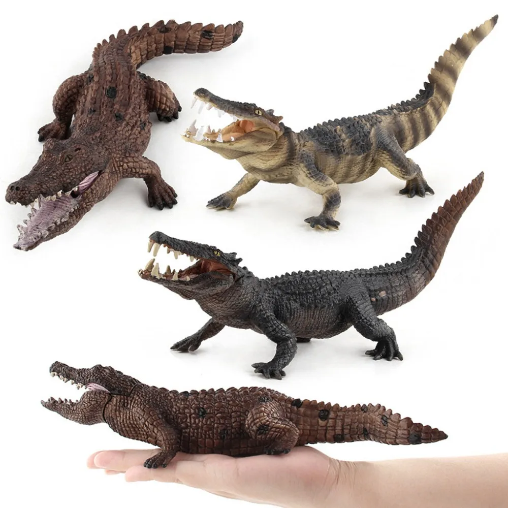 Educational Science Crocodile Animal Model Ornament Figurine Animal Model Figures Educational Toys for Children Gift Brinquedos