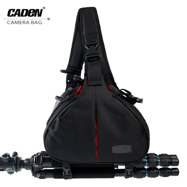 Caden dslr камеры мешки слинг плеча видео фото цифровой кросс тело сумка водонепроницаемый с дождевик для nikon canon k1 классический