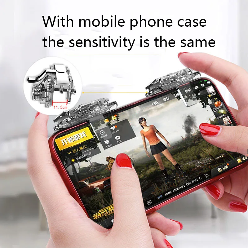 X10 мобильный игровой джойстик с кнопкой Fire Aim Key для смартфона курок L1R1 контроллер