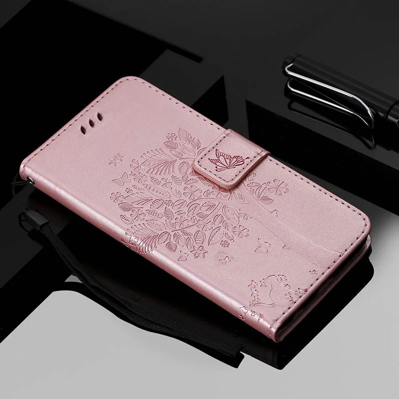 SophiaLong чехол для Xiaomi Redmi Note 7 8 T Кожаный чехол для Coque Xiomi Redmi Note 8 Pro 8 T 8A чехол для телефона s откидная крышка - Цвет: Rose gold mao