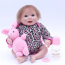 45 см реалистичные силиконовые куклы Reborn Baby, виниловая хлопковая одежда для тела, Одежда для младенцев, настоящие детские игрушки для детей