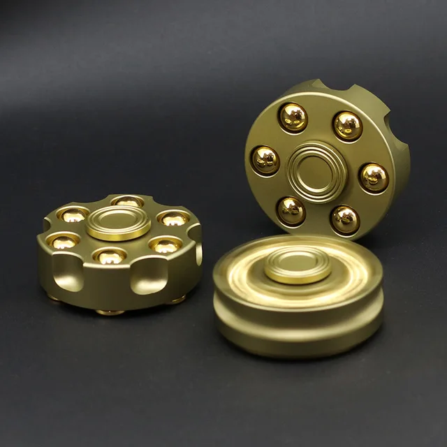 Revolver Bullets Spiner Fid Hand Spinner Metal Toy Finger Spinner