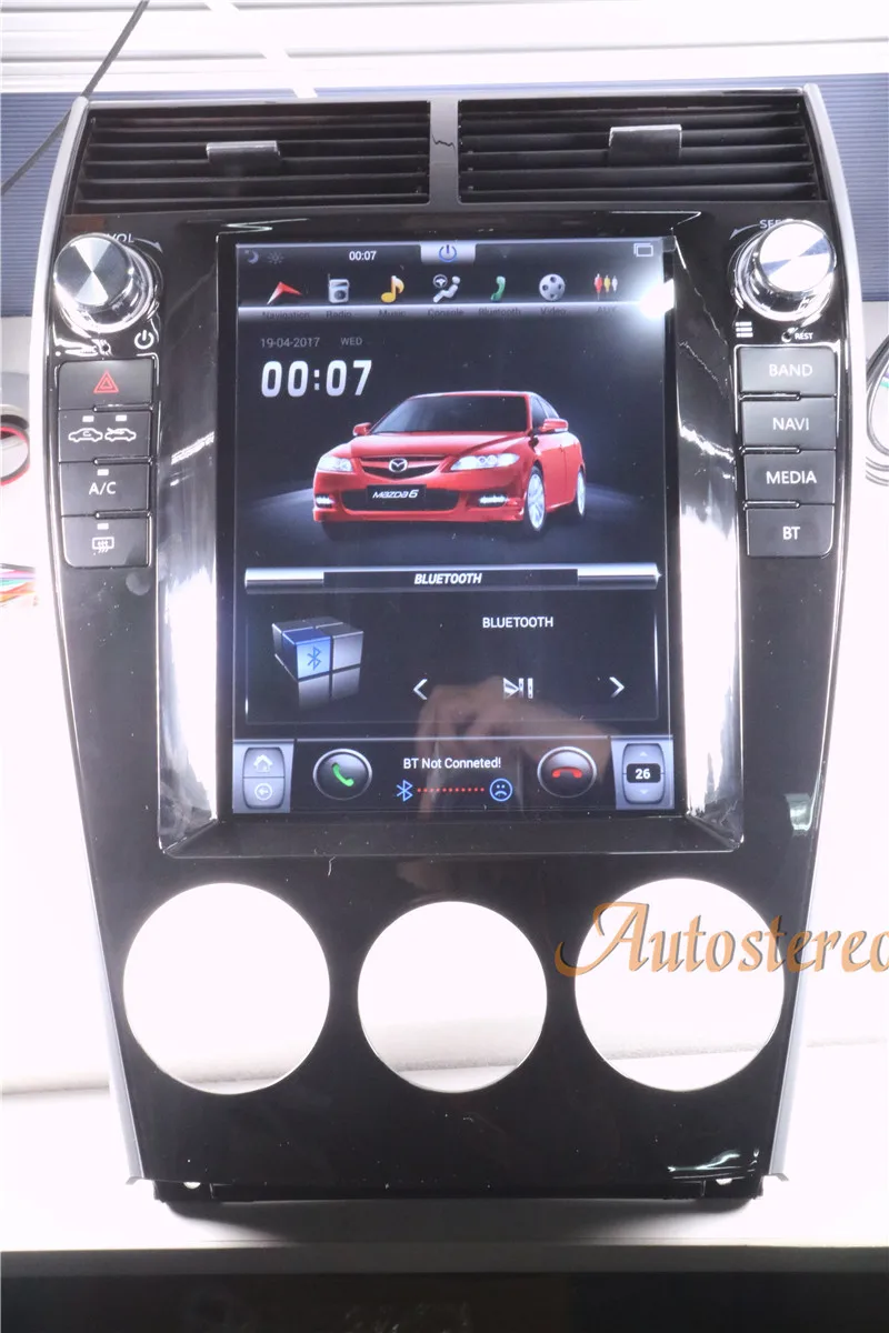 Flash Deal Android 7.1 Tesla style Car no DVD Player GPS Navigation For Mazda6 2002-2008 radio tape recorder stereo headunit multimedia IPS 9