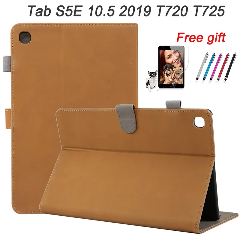 

New Retro fashion Magnetic Smart PU Leather Case For Samsung Galaxy Tab S5e SM-T720 T725 10.5" Tablet Cover Tab S5E 10.5 Case