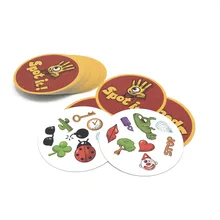 2017 new spot it best gift for the family, imported paper Dobble it board game cards game without metal box