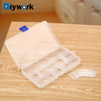 

DIYWORK Plastic Container Box Toolbox Tools Case Component Transparent Storage Box Storage Box PP Material Electronic