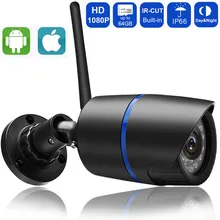 1080 P 960 P 720 P Wifi IP Камера Беспроводной P2P видеонаблюдения пулевидная камера наруэного наблюдения с слот для карты SD безопасности видео