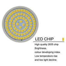 4 шт. СВЕТОДИОДНАЯ Лампа 220 V E27/e14/mr16/gu10 Светодиодная лампы/лампы с холодным катодом лампы SMD2835 48/60/80 светодиодов Энергосберегающая светодиодная лампа направленного света