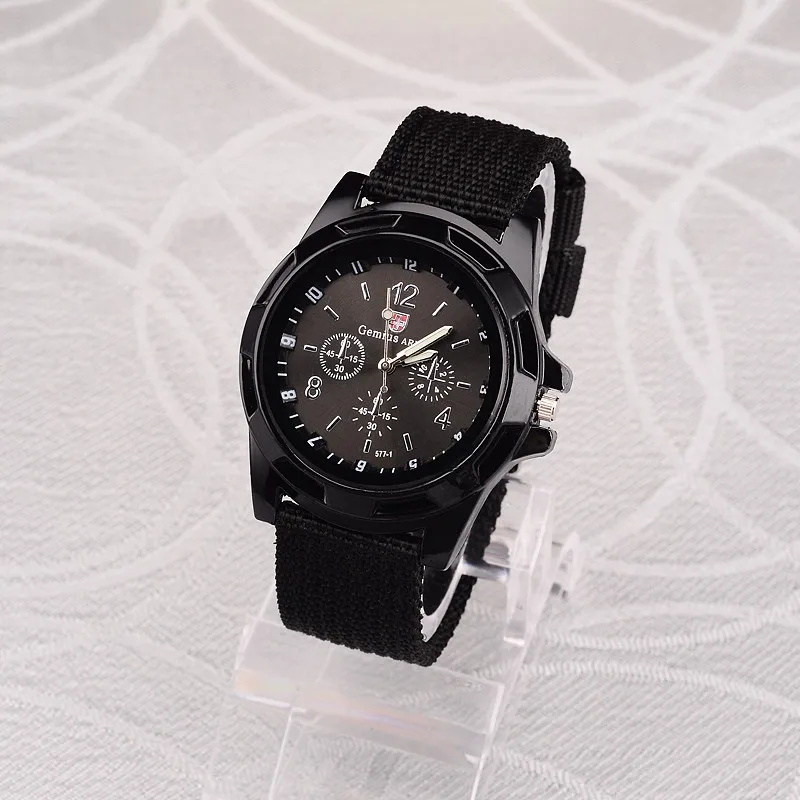 Mannen Nylon Band Militaire Horloge Gemius Leger Horloge Hoge Kwaliteit Quartz Mannen Sport Horloge Casual Horloges