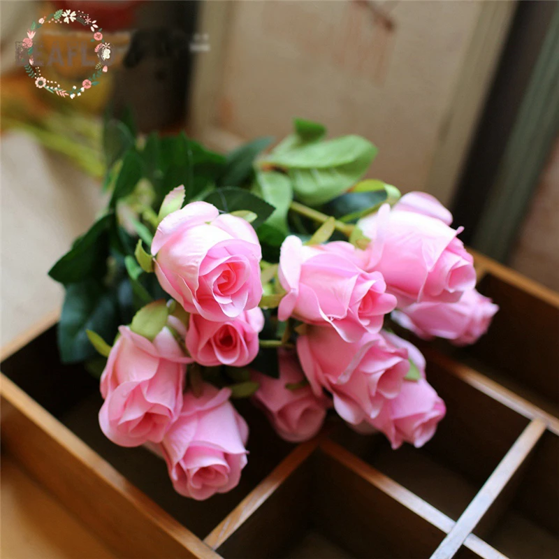 

1PC Beautiful Silk Flower Artificial Rose Fake Flower Wedding Flower Arrangement Home Decoration