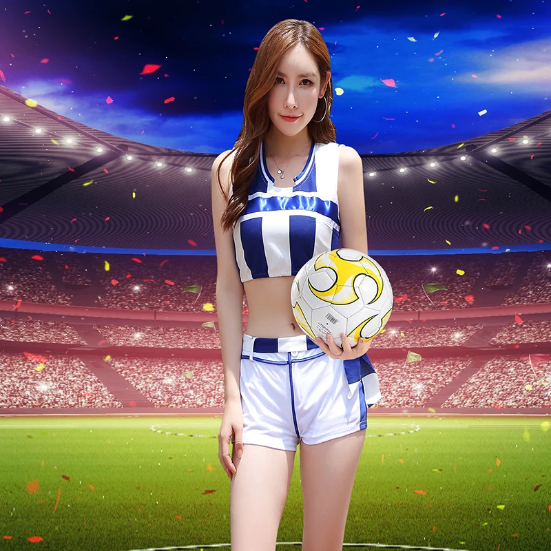 2019 الصيف النساء و الفتيات أزياء رسمية للمشجعين كرة السلة لعبة كرة القدم الوطني و نادي فريق التشجيع اللباس الا زهرة يهتف