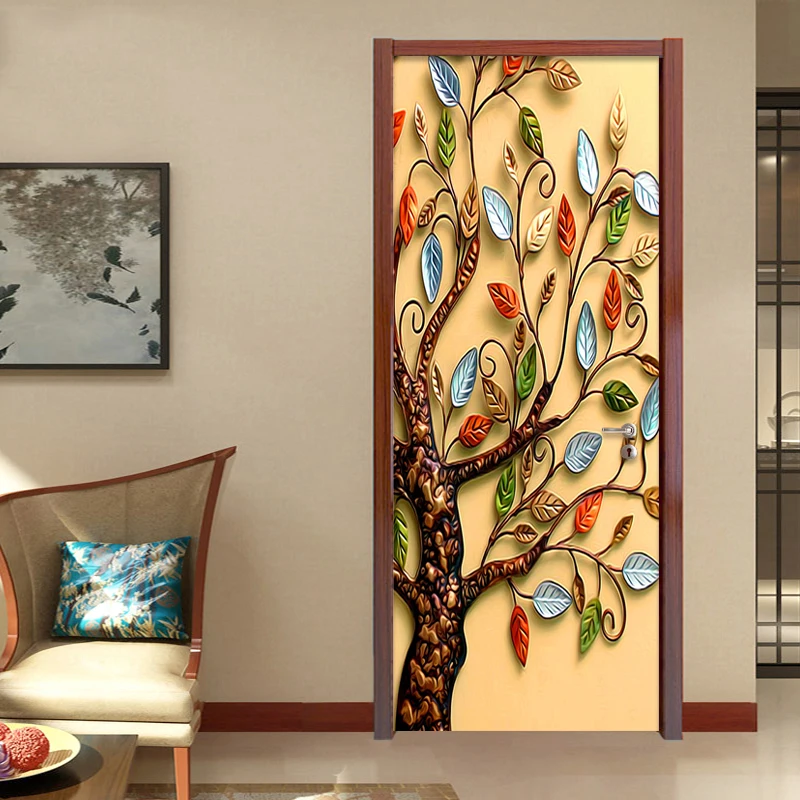 Wall Decoration Removable Colored branch wallpaper Self Adhesive Peel and Stick Wall mural