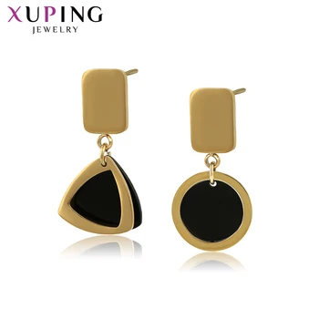

Xuping Fashion Exquisite Earrings Eardrops Light Yellow Gold Color Plated for Women Jewelry Gifts for Retro Party 98528