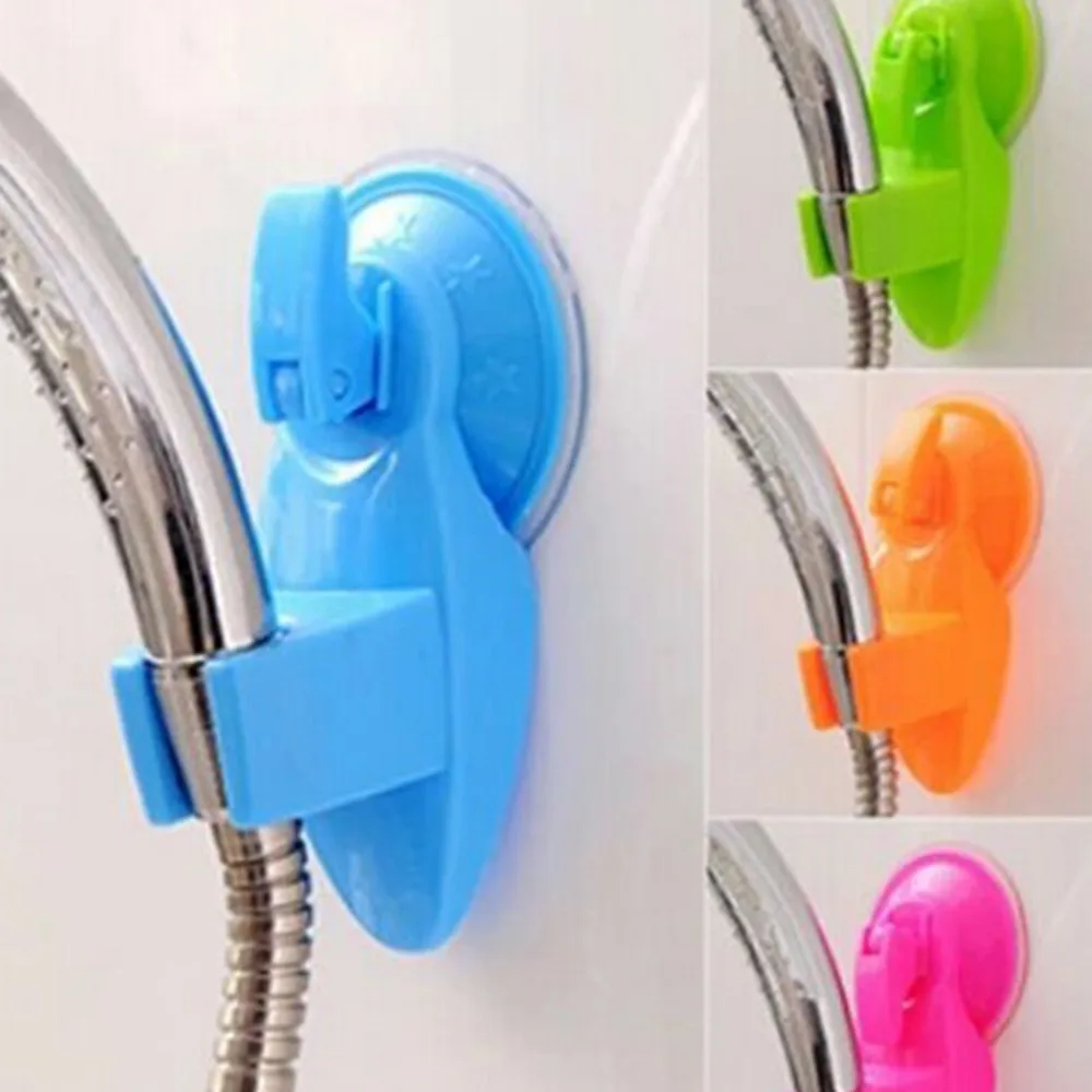 Новейшие 6 цветов Портативный Регулируемый домой Ванная комната Насадки для душа Держатель Супер стены вакуумной присоске Инструмент 1 шт