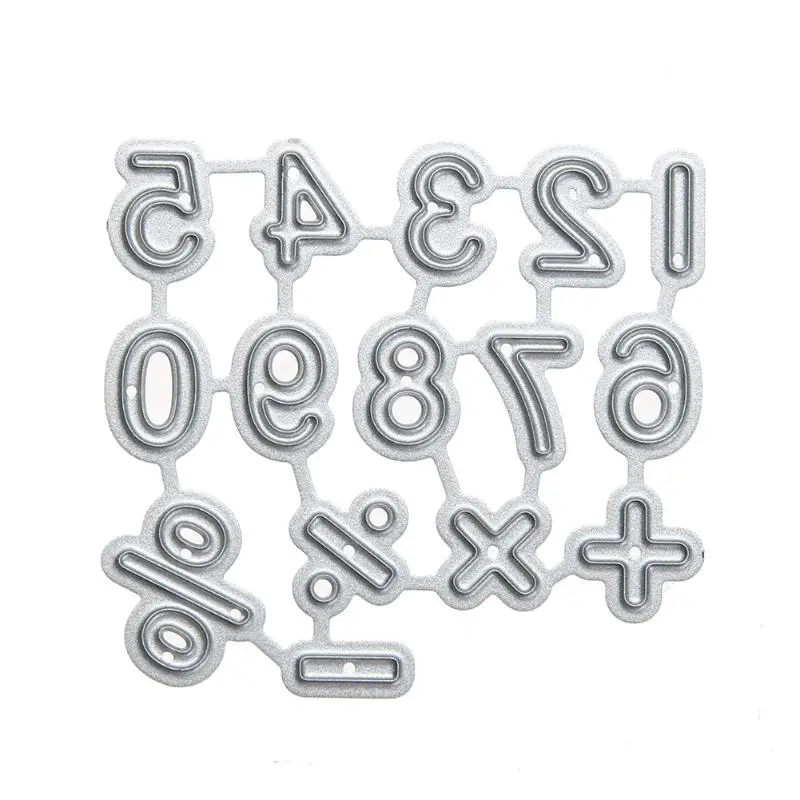 

Numbers Symbol Metal Cutting Dies DIY Photo Album Scrapbooking Embossing Stencils Paper Art Embossing Cutting Die Template