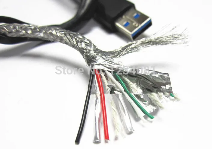 50 см длинный USB 3 0 Male A к Micro B кабель для передачи данных черный мобильный жесткий
