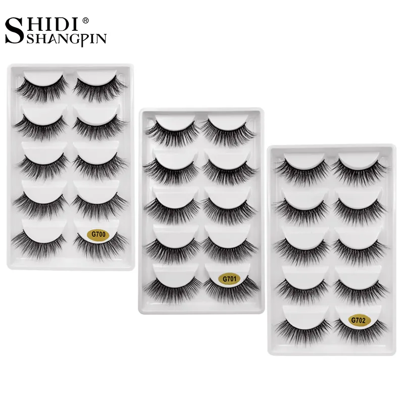 

10 pairs false eyelashes mink eyelashes 10 pairs eyelash extension kit professional 3d mink lashes maquillaje cilios