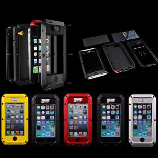 imágenes para De lujo A Prueba de Golpes Dirt prueba Funda Impermeable Para iphone 4 4S Heavy Duty Armor Duro de La Cubierta de Aluminio de Metal Cubierta de Gorilla Glass imágenes para De lujo A Prueba de Golpes Dirt prueba Funda Impermeable Para iphone 4 4S Heavy Duty Armor Duro de La Cubierta de Aluminio de Metal Cubierta de Gorilla Glass