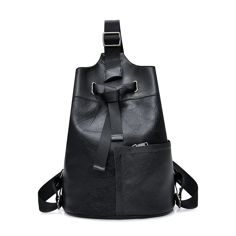 

New Hot Sell Women Backpack Fashion Nylon PU Leather School Bag For Teenager Girls Female Vintage Backpack Practical Travel Bag