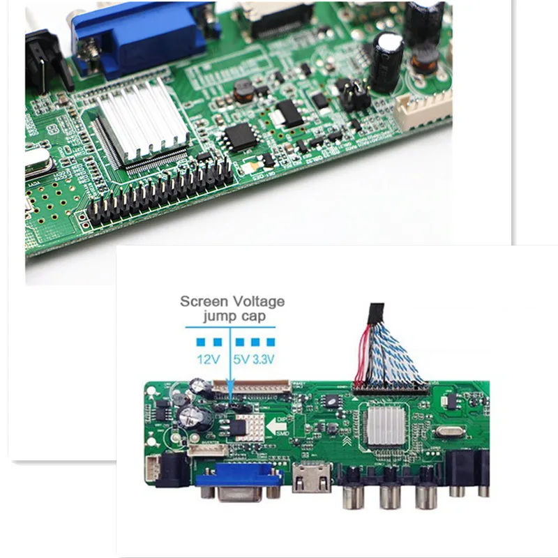 DS. D3663LUA. A8 DVB-C DVB-T2 DVB-T 3663 Универсальный ЖК-ТВ контроллер драйвер платы обновления 3463A русский USB play