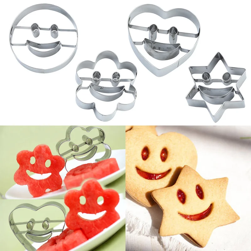 

Cutter Mold Smiling Face Cookies Cutter Pastry Biscuit Cake Decorating Mold for Mould Fruit Vegetable Cookie Kitchen Accessories