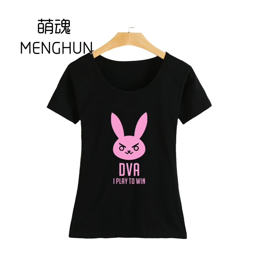 personificering bille volleyball Hot game Watch over LOVELY character DVA/D.VA cute rabbit short sleeve  cotton girl's t shirt various colors AC120 G|t shirt|cute rabbitrabbit t  shirt - AliExpress