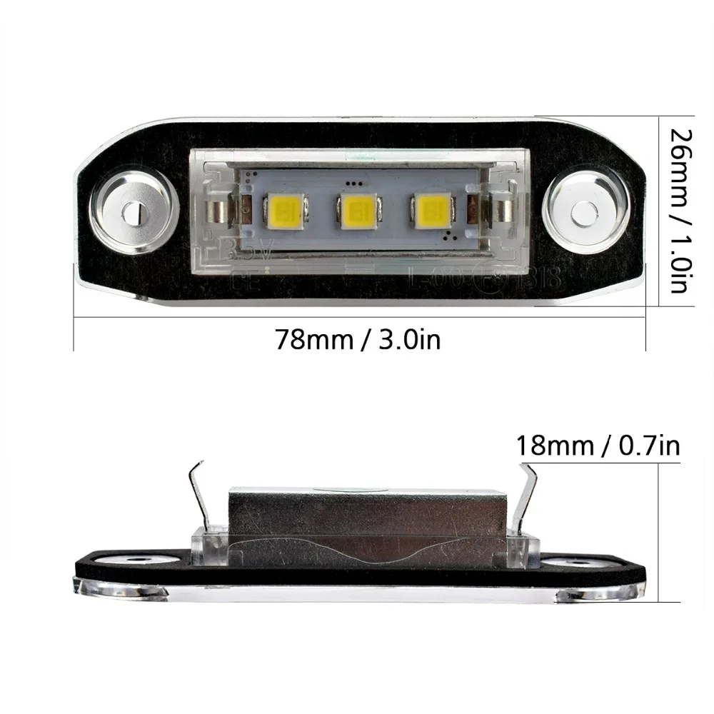 1-20 пар Led номерной знак светильник 12V для Volvo S80 CX90 S40 V60 CX60 S60 V70 C70 V50 XC70 автомобиля Средства для укладки волос