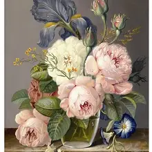 На заказ Алмазная картина eigen foto птица Цветы розовая роза 5d Мандала Алмазная картина Полная площадь/круглые фильмы для украшения дома