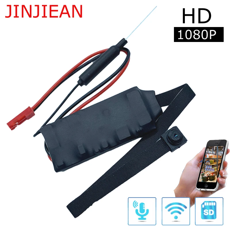 

ZAIWJ Camera Mini Wifi Camera Full HD 1080P Camcorder P2P Motion Detection Video Security with 2.4G RF Remote Control DIY