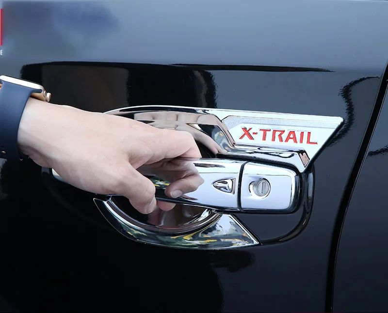Для Nissan X trail T32 X-trail- дверная ручка рамка Защитная ручка Автомобильная дверная чаша декоративная крышка автозапчасти