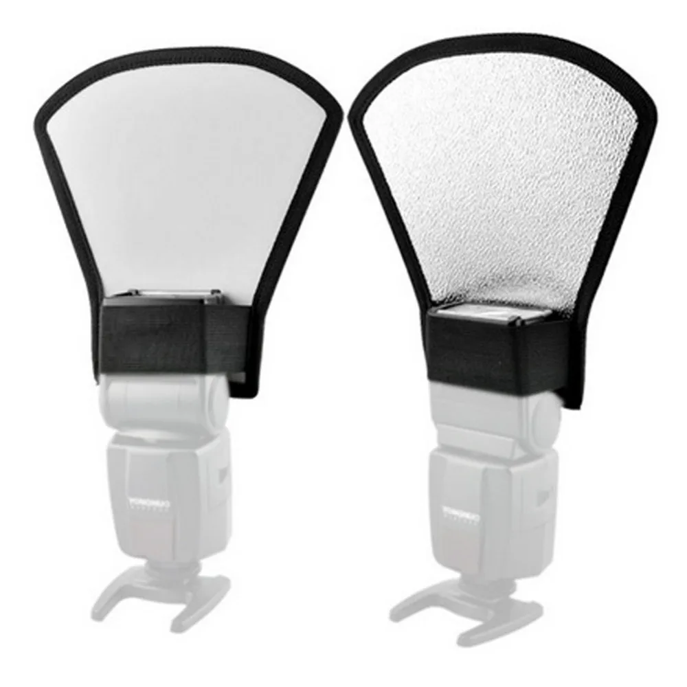 2 in 1 Camera Flash Diffuser Softbox Photo Flash Light Reflector Professional Parts for Canon/Nikon/Olympus Camera flash diffuser camera softbox photography light diffuser cloth camera flash reflector