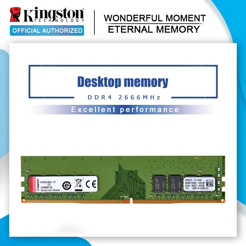 Оригинальная оперативная память Kingston 2666 МГц 8 ГБ 16 игровая Intel DDR4 для ПК 1 2 в