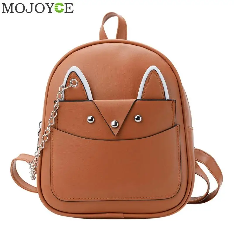 

2019 New Female Casual Simple 2pcs Set Cute Women Girls Travel Backpack PU Leather School Small Fashion Solid Shoulder Bag Purse