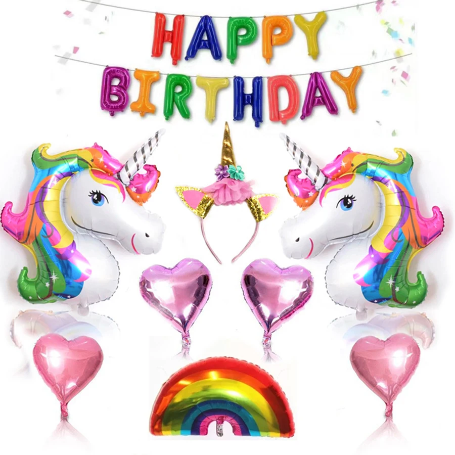 

Unicorn Party Decorations Latex balloon Birthday Wedding Decor Mariage Graduation Celebrations Events Balls Home Decorating Orbs