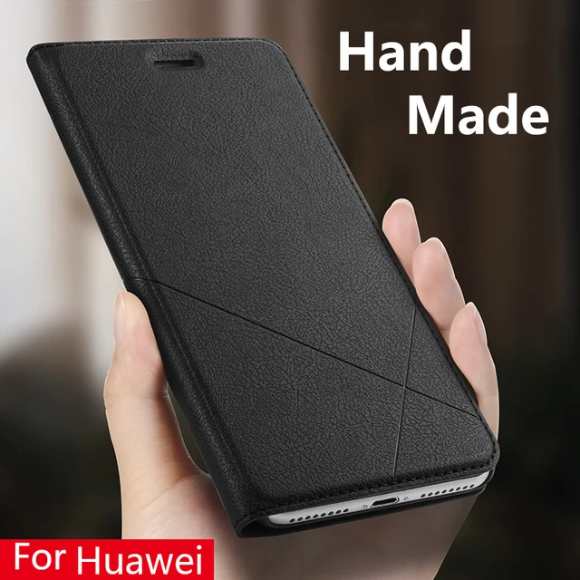 Hand Made For Huawei P30 P20 Lite P20 Pro P10 Lite Leather Case For Mate 20 Hand Made For Huawei P30 P20 Lite P20 Pro P10 Lite Leather Case For Mate 20 Lite 10 Pro Mate 9 Pro Cover Card Slot Stand