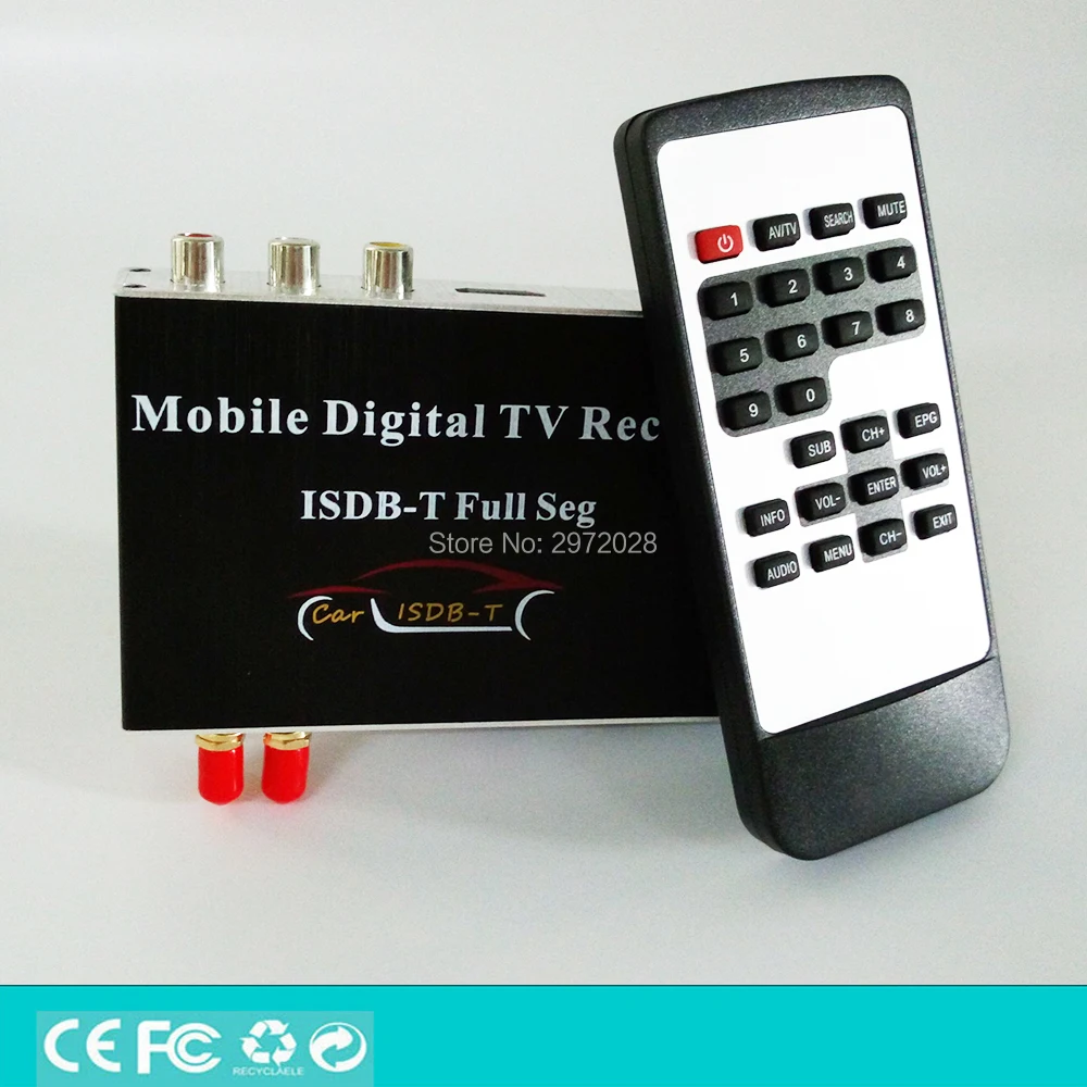 Автомобильный ISDB-T Полный Seg HD 1080 P с поддержкой HDMI, цифровй CVBS цифровое мобильное телевидение приемник мобильный MPEG4 цифровой ТВ тюнер приемник HD, набор в коробке