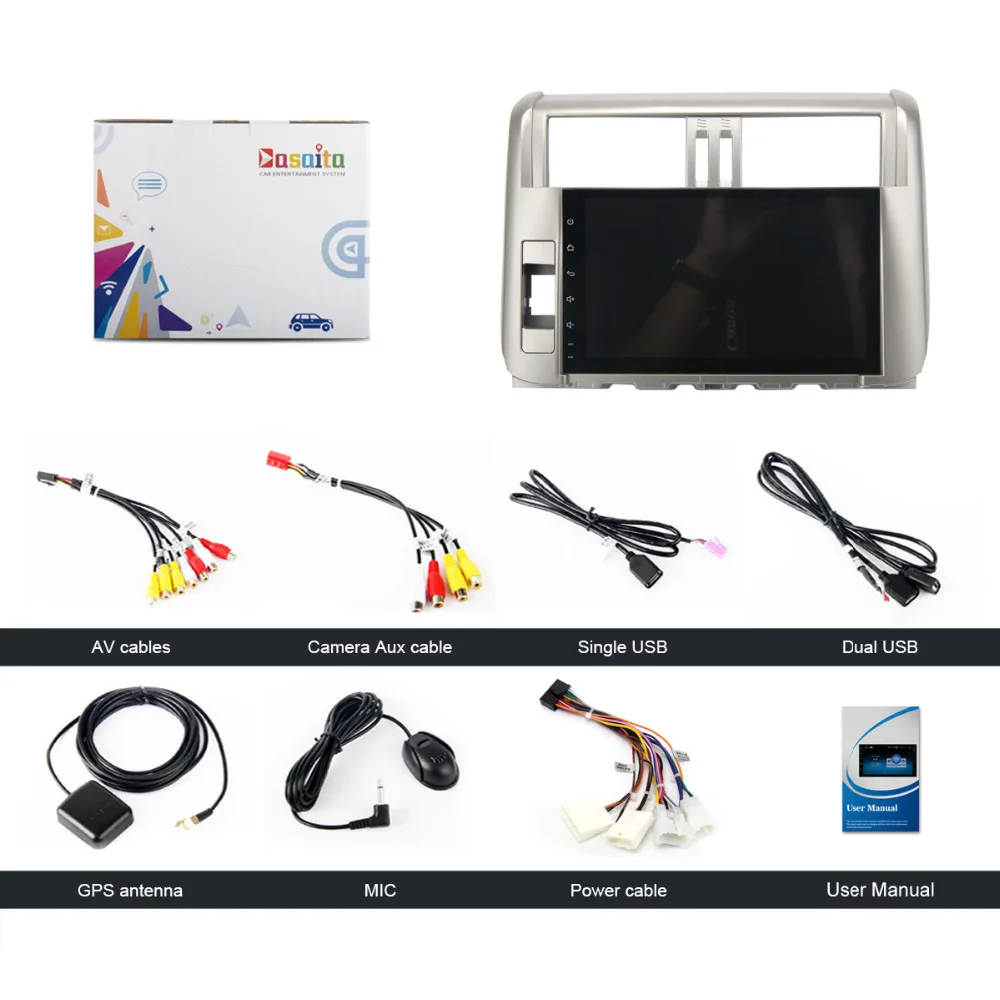 Cheap Dasaita 9" Android 8.1 Car GPS Player Navi for Toyota Prado 150 2010-2013 with 2G+16G Quad Core Auto Stereo Multimedia 5 Cheap Dasaita 9" Android 8.1 Car GPS Player Navi for Toyota Prado 150 2010-2013 with 2G+16G Quad Core Auto Stereo Multimedia 5