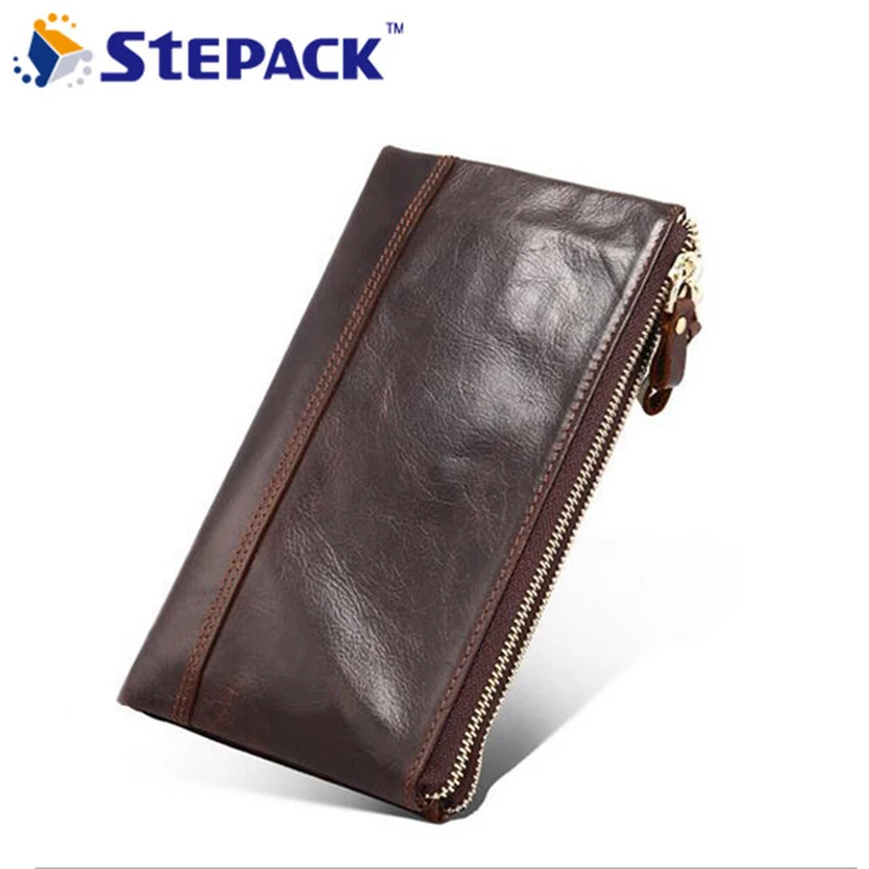 

2017 New Arrival Mutil-Card Holders Soft Lip Wallet Leather Men Handbag Men Fashion Big capacity Billfold Business High Quality