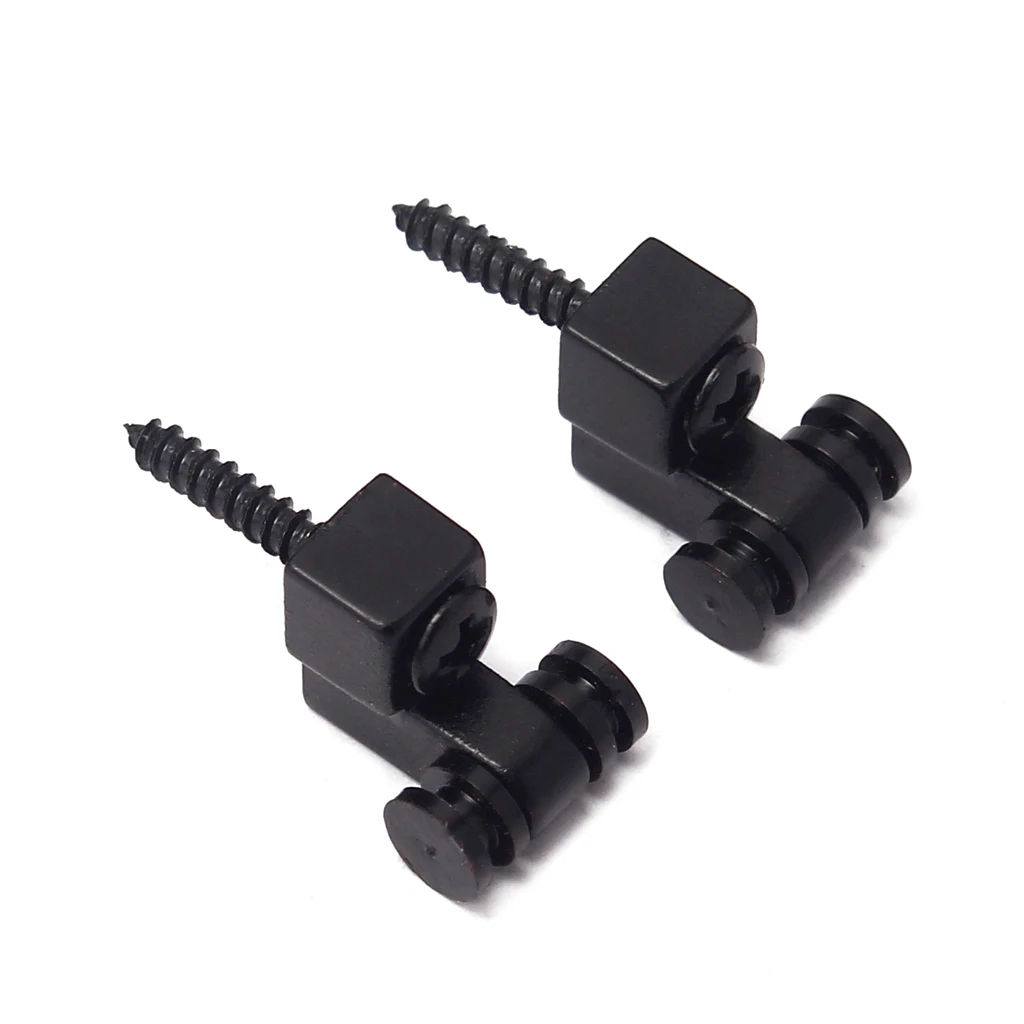 

2PCS Electric Guitar Iron Black Roller Style Guitar String Retainer 12 x 11.5 x 10mm