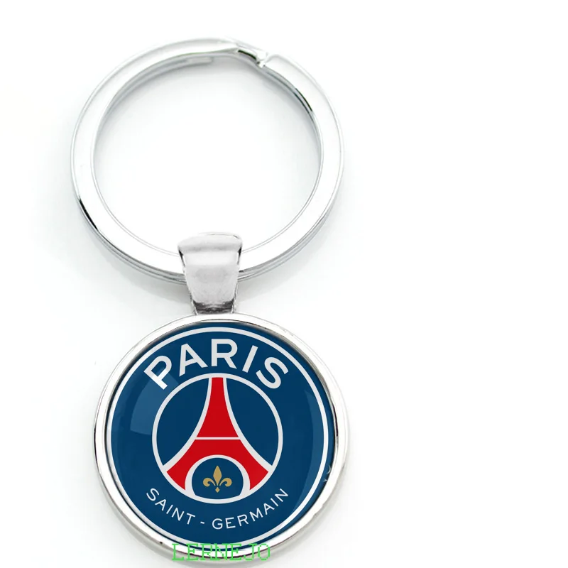

Paris Saint Germain Key Chain Key Ring PSG France Football LOGO Pendant Soccer Keychain Eiffel Tower Symbol For fans Gift