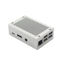 Raspberry Pi 3 Model B+ Aluminum Case Metal Box Silver Color Enclosure Shell compatible for Raspberry Pi 3 Model B