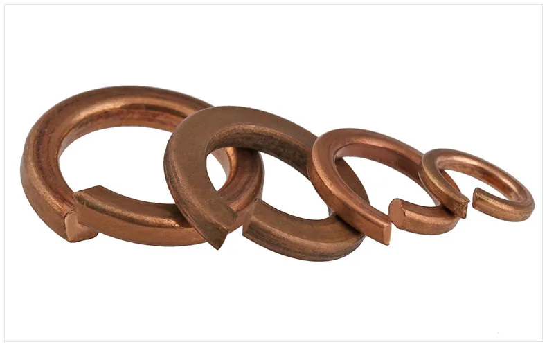 GB93 Brass copper washers Copper pad spring washers bronze spring washers M3 M4 M5 M6 M8 M10 M12