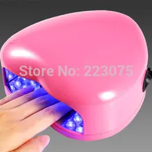 110 В или 220 В светодиодный светильник, отмачивающий Гель-лак для ногтей, УФ-сушилка в форме сердца, 3 Вт, маникюрный аппарат розового цвета